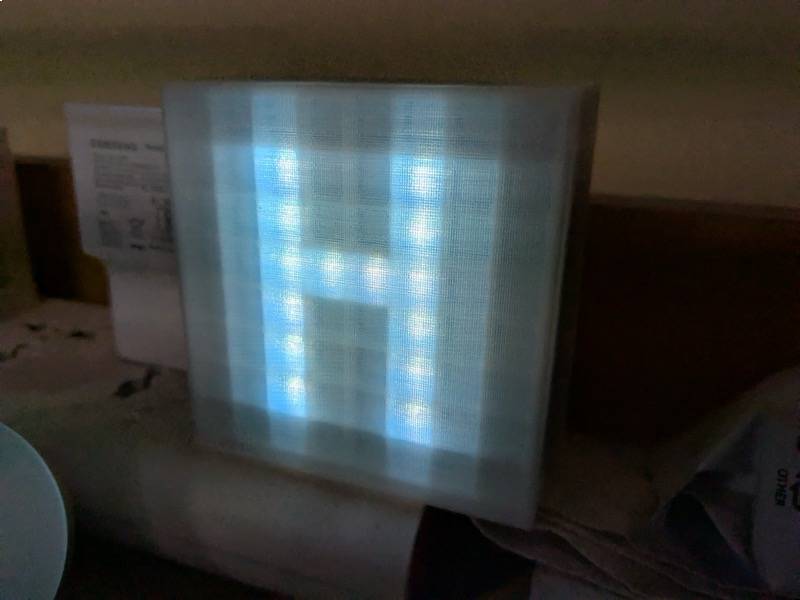 Letter H on the matrix