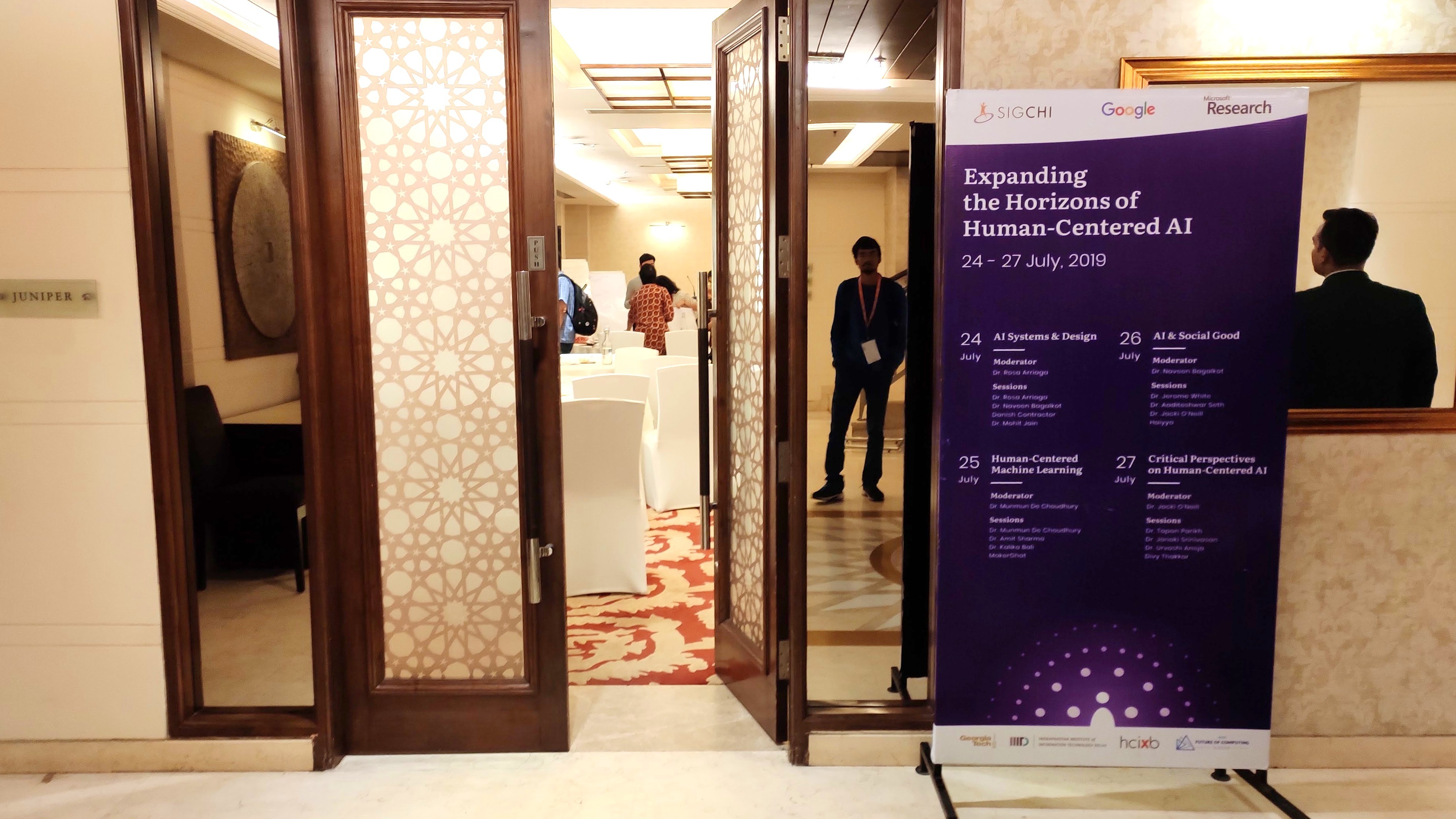 Standee at the summer school